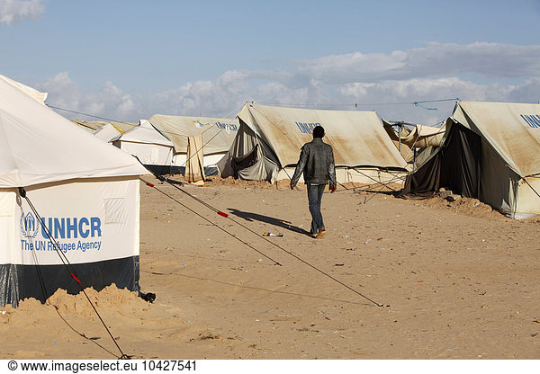 Somali refugee in Choucha camp.