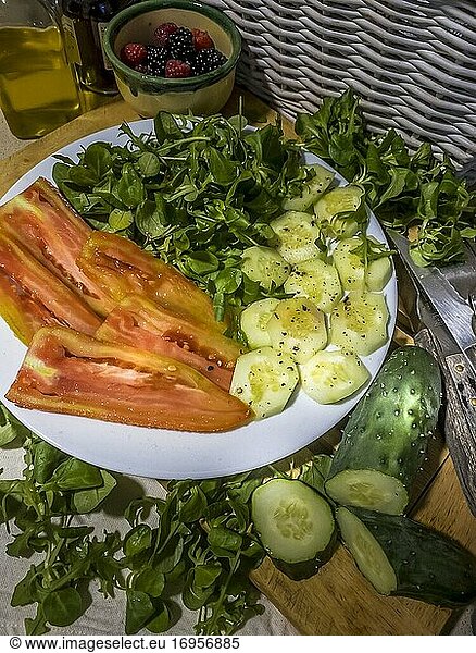 Sommerlicher Salat.