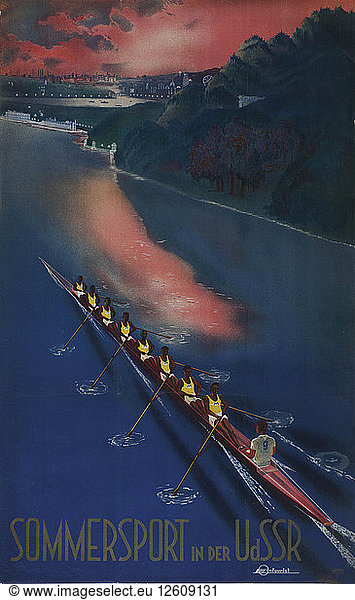 Sommersport in der UdSSR (Plakat der Firma Intourist)  1939. Künstler: Anonym