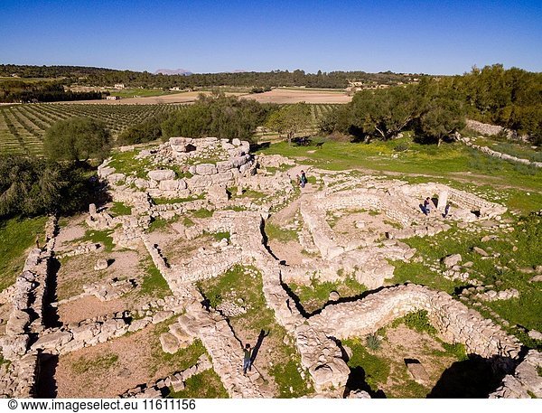 Son Fornés  archaeological site of prehistoric era  built in the Talayotic period  10th century BC  Montuiri  Mallorca island  Balearic Islands  Spain.