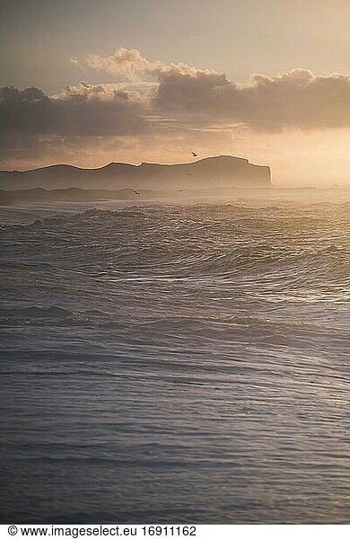 Sonnenaufgang am Strand von Vik  Südregion (Sudurland)  Island