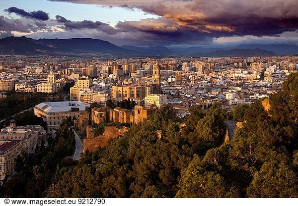 Sonnenaufgang Kathedrale Andalusien Malaga Spanien