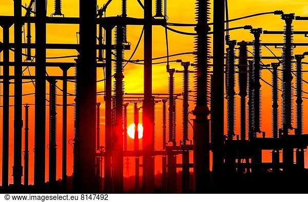 Sonnenuntergang  Elektrische Energie  Spanien