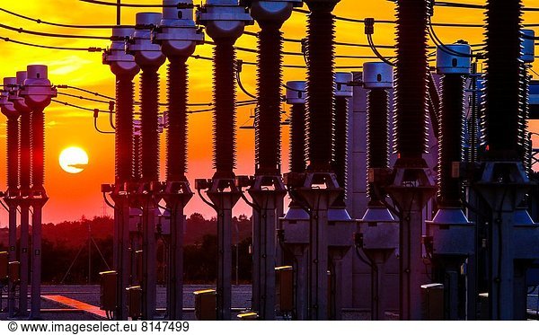 Sonnenuntergang  Elektrische Energie  Spanien