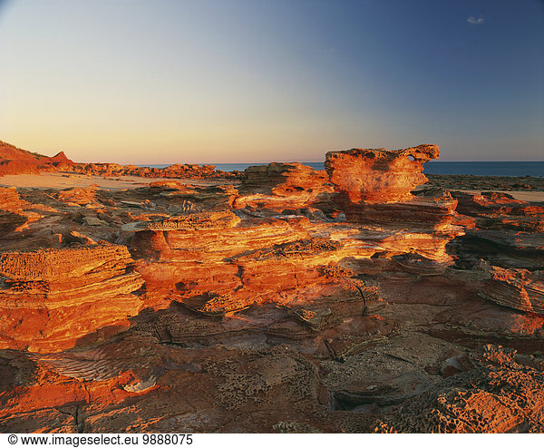 Sonnenuntergang zeigen Australien Western Australia