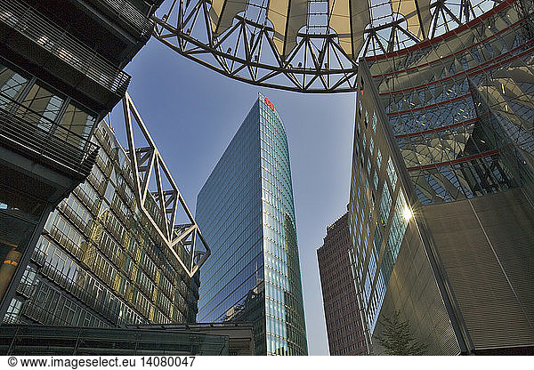 Sony Center and Bahn Tower  Berlin