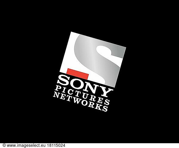 Sony Pictures Networks India  gedrehtes Logo  Schwarzer Hintergrund B
