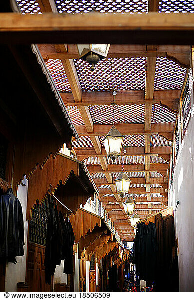 Souk ceiling detials in wood