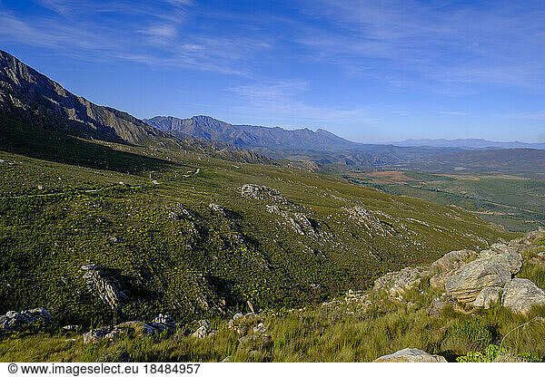 South Africa  Western Cape Province  View of Swartberg Pass in summer