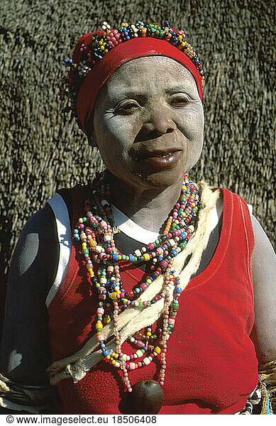 South Africa Zulu woman portrait tribe