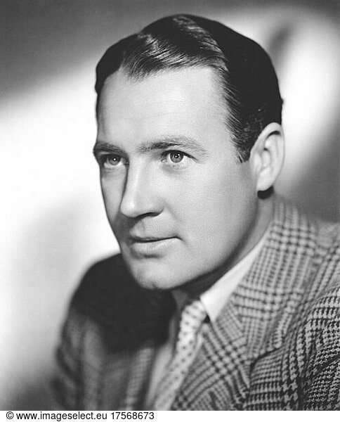 South African-born British Actor Ian Hunter  head and shoulders Publicity Portrait  Warner Bros.  1935