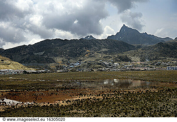 South America  Peru  Jujiy Province  Morocha  Ghost village  Pond  Chemical contaminated water