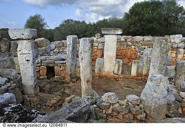 South section of Torre d'en Galmes a Talayotic site on the island of Menorca  Balearic Islands  Spain  Europe.