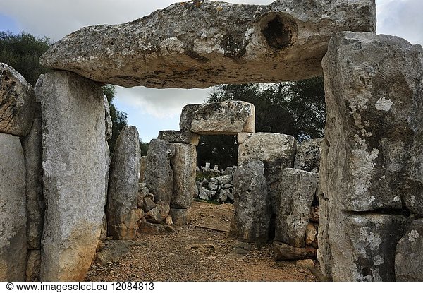 South section of Torre d'en Galmes a Talayotic site on the island of Menorca Balearic Islands Spain Europe.