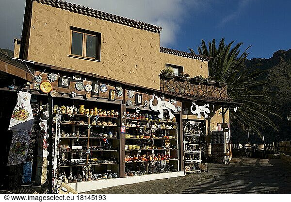 Souvenir stall  souvenir shop  souvenirs  Masca  Tenerife  Canary Islands  Spain  Europe