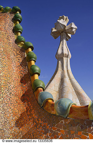 Spain Spain, Catalunya, Barcelona, Antoni Gaudi´s Casa Batllo building ...