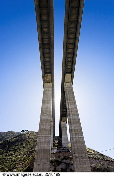 Spain  Andalusia  Bridge  Low angle view