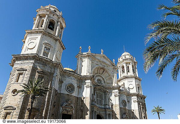 Spain  Andalusia  Cadiz  Facade of Cadiz Cathedral