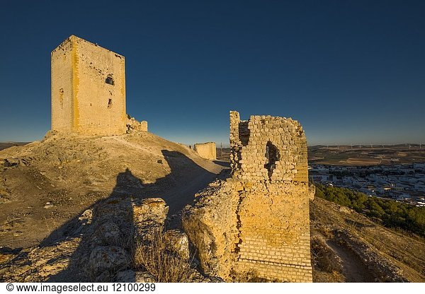 Spain  Andalusia  Malaga Province  Moorish castle of La Estrella at Teba.