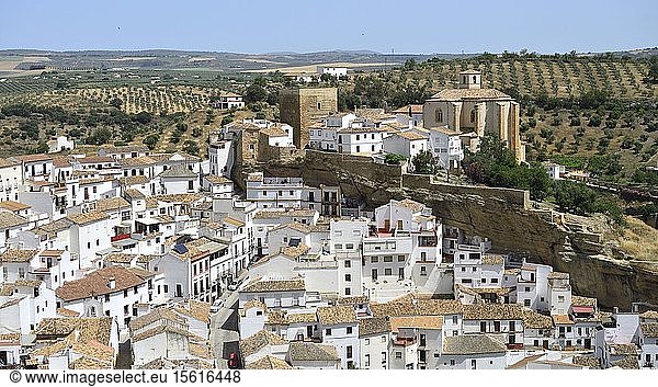 Spain  Andalusia  White villages (Pueblos Blancos)  Setenil village