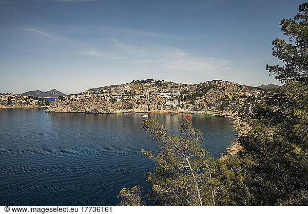 Spain  Balearic Islands  Andratx  Coastal town in summer