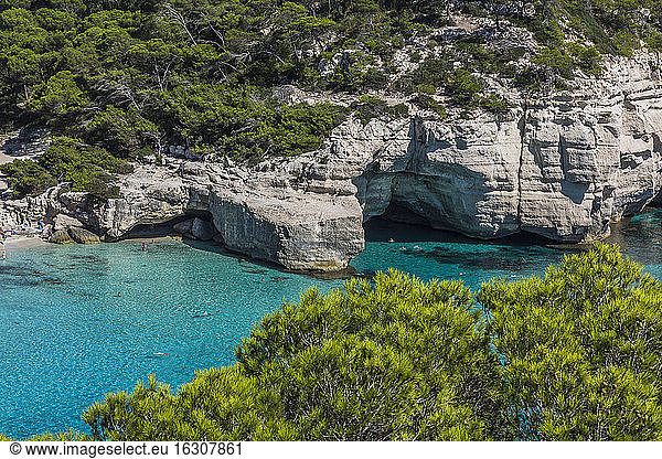 Spain  Balearic Islands  Menorca  Cala Mitjana
