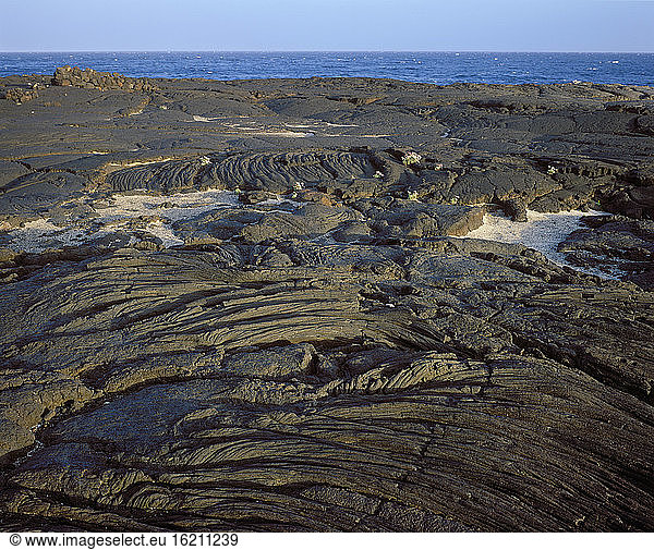 Spain  Canary Islands  El Hierro  View of lava flow