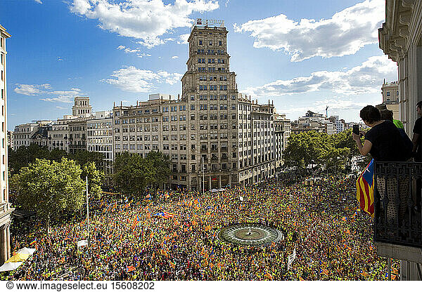 Spain  Catalonia  Barcelona  Diada 2017  Catalonia's National Day