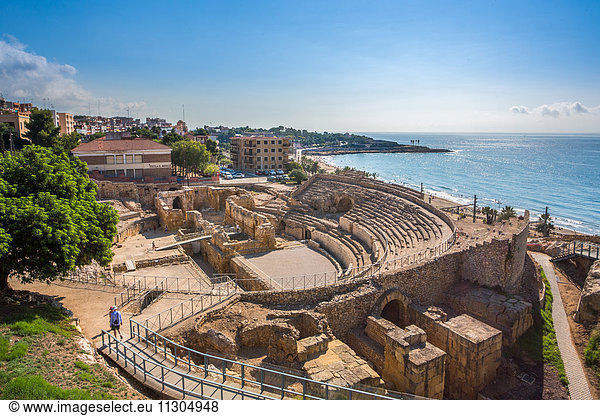 Spain  Catalonia  Tarragona City  Roman Amphitheatre  UNESCO World Heritage