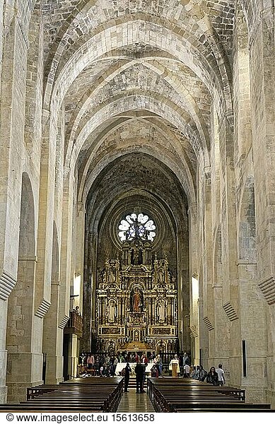 Spain  Catalonia  Tarragona Province  Alt Camp comarca  La ruta del Cister  Aiguamurcia  monastery of Santes Creus  the church