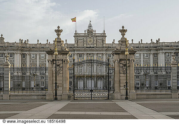 Spain  Madrid  Main gate of Madrid Royal Palace
