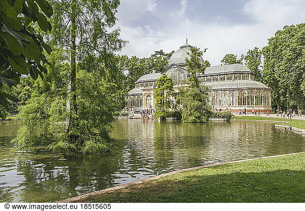 Spain  Madrid  Palacio de Cristal in El Retiro Park