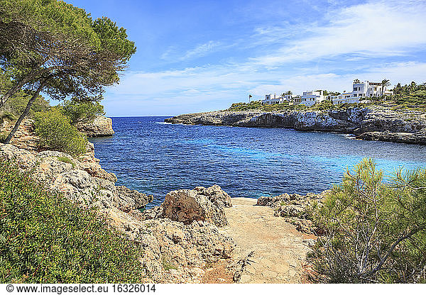 Spain  Mallorca  View to Cala Esmeralda  bay at Cala D'or