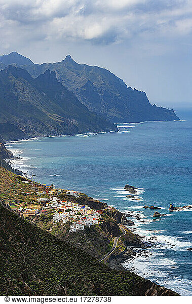 Spain  Province of Santa Cruz de Tenerife  Almaciga  Secluded village on rugged shore of Tenerife island