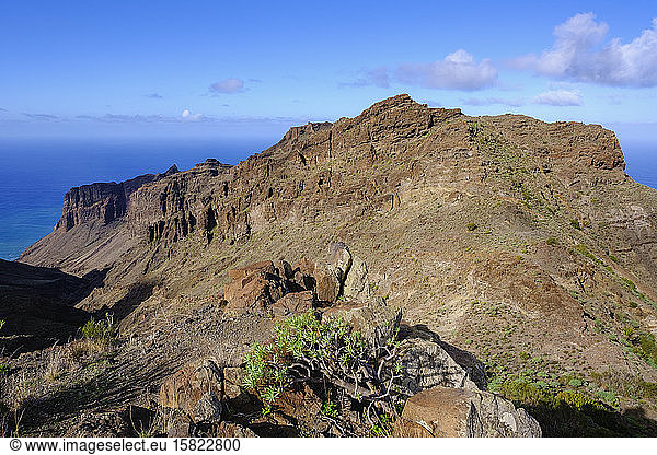 Spain  Santa Cruz de Tenerife  Taguluche  Barranco de Guaranel and Tejeleche Range