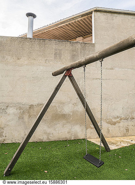 Spain  Simple swing standing on artificial grass