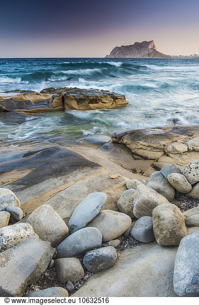Spanien Alicante Cala Baladrar Seelandschaft