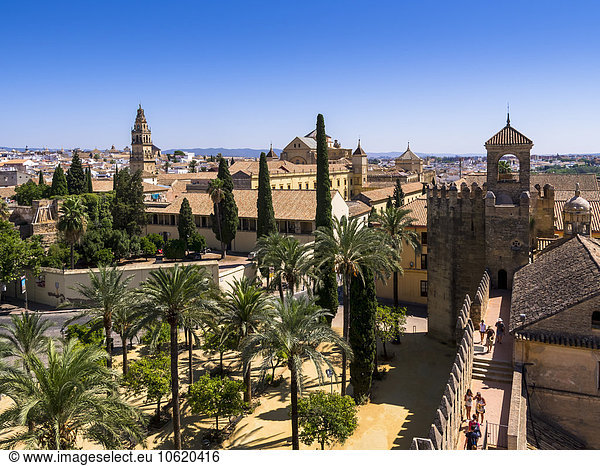 Spanien  Andalusien  Alcazar de los Reyes Cristianos mit Mezquita-Catedral