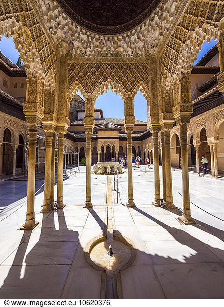 Spanien  Andalusien  Granada  Alhambra  Patio de los Leones
