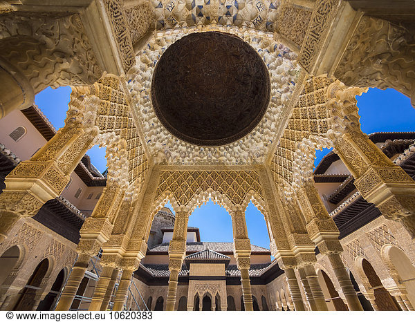 Spanien  Andalusien  Granada  Alhambra  Patio de los Leones