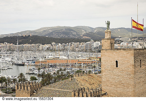 Spanien  Balearen  Mallorca  PalmaÂ deÂ Mallorca  Szenische Ansicht der Stadt