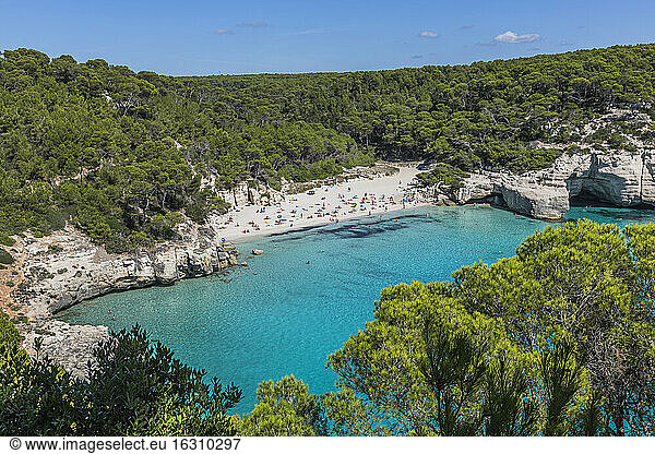Spanien  Balearische Inseln  Menorca  Strand von Cala Mitjana