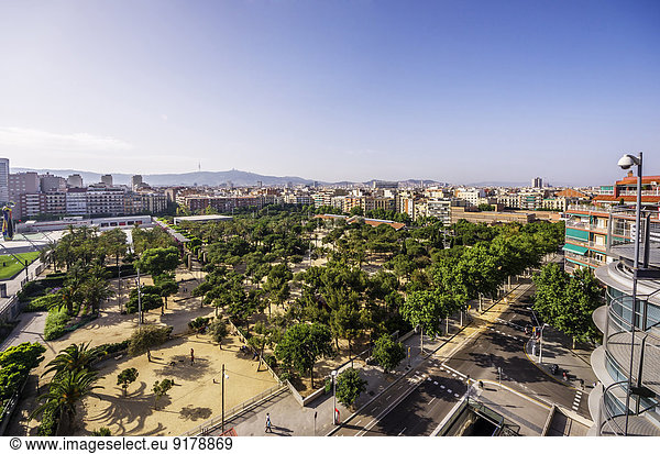 Spanien  Barcelona  Park im Bezirk Eixample