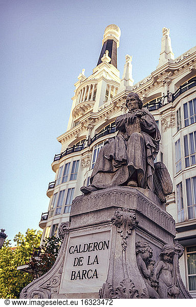 Spanien  Madrid  Calderon de la Barca Denkmal
