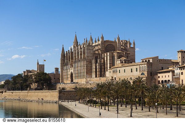 Spanien  Mallorca  Blick auf die Kathedrale von La Seu