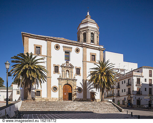 Spanien  Ronda  Blick auf die Kirche Iglesia de la Merced