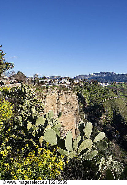 Spanien  Ronda  Blick auf die Provinz Malaga