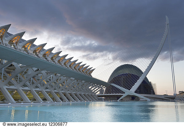 Spanien  Valencia  Stadt der Künste und Wissenschaften  L'Agora