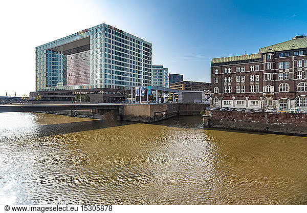 Spiegel building in Hafencity  Hamburg  Germany
