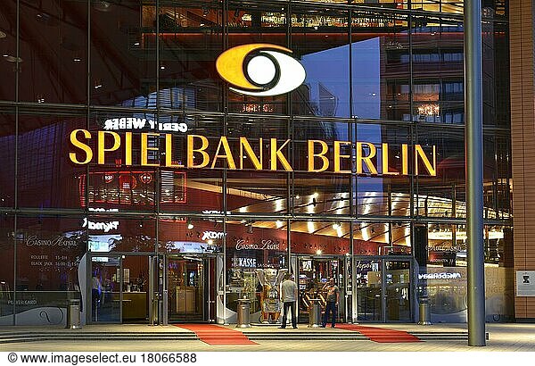 Spielbank  Marlene-Dietrich-Platz  Potsdamer Platz  Tiergarten  Mitte  Berlin  Deutschland  Europa